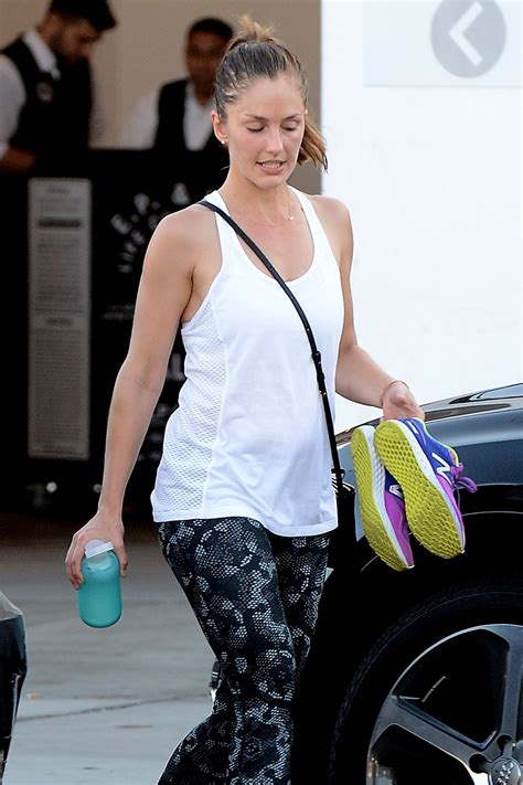 Minka Kelly leaves the gym in LA ahead of the release of her。